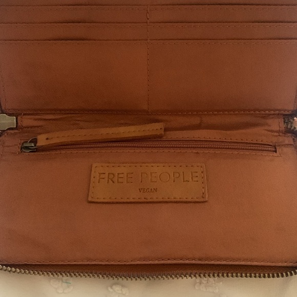 Free People Brown Vegan Leather Wristlet Wallet - Picture 5 of 5